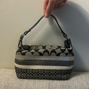 Coach Black and Gray Mini Bag